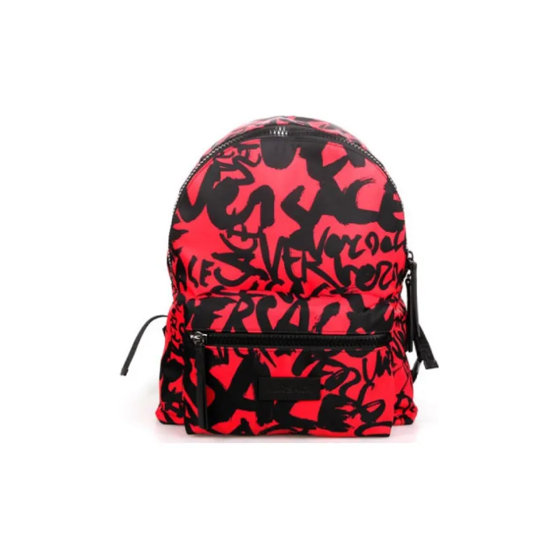 FANSIZHE VERSACE Nylon Backpack Regular Unisex Red-0