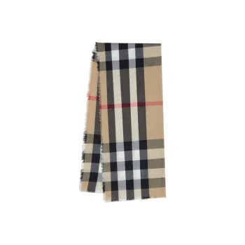 Burberry Lightweight Check Cashmere Scarf