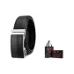 Litchi Grain Black Silver Buckle+Premium Box