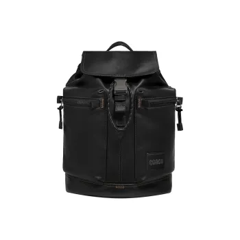 COACH Pacer Cow Leather Backpack Regular Men's Black