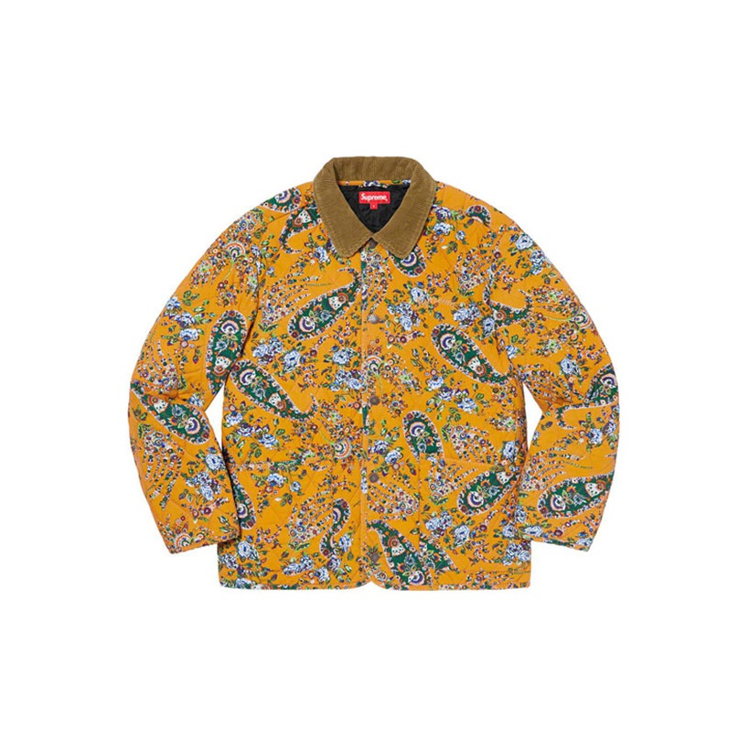 Quilted paisley jacket supreme deals