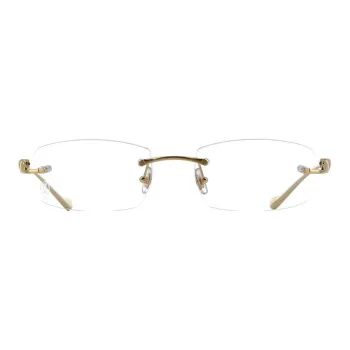 Cartier Rectangular Rimless Glasses