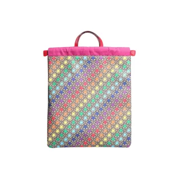 GUCCI Canvas With Leather Handbag, Backpack, Backpack Unisex Multicolor
