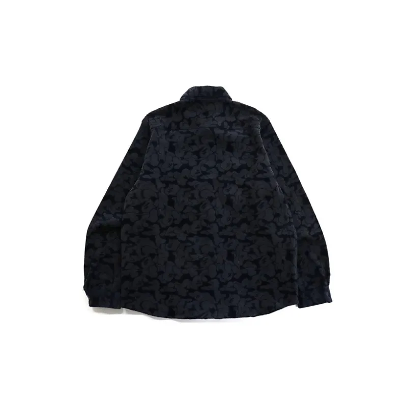 Bape Solid Camo Corduroy Work Shirt-1