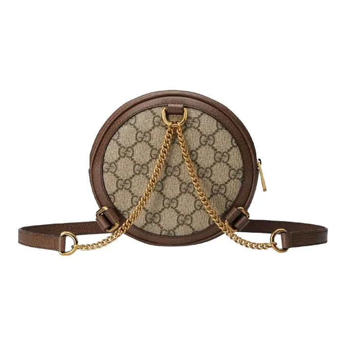 GUCCI Ophidia Cow Leather Backpack Mini Women's Brown-1