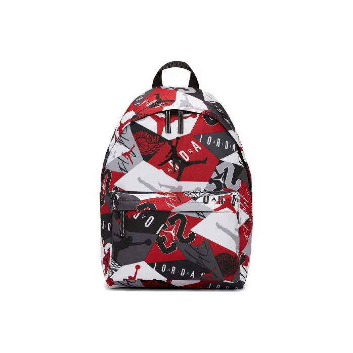 Jordan Polyester Backpack Regular Unisex Red Black-0