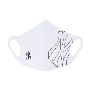 MLB Polyester Face Masks Unisex White