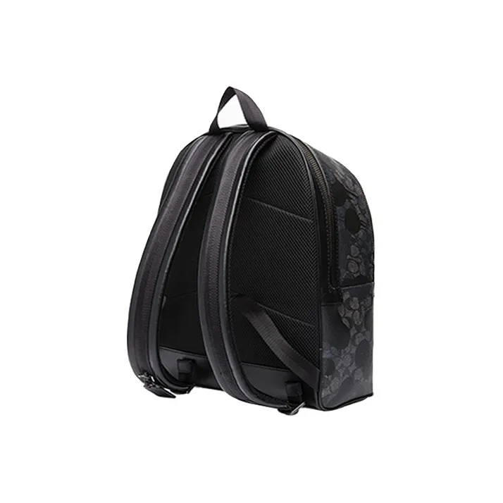 COACH Academy Leather Backpack Men's Navy Blue-2