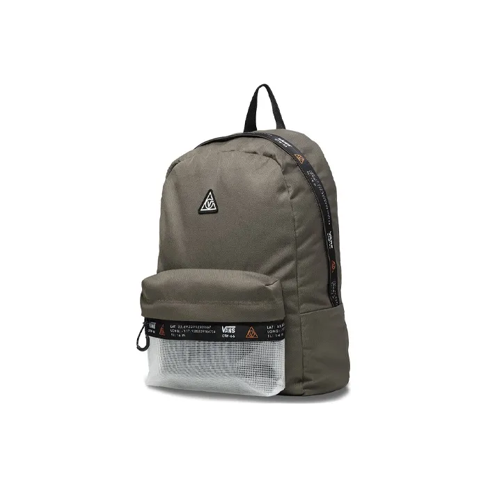 Vans Polyester Backpack Regular Unisex Gray Green-1