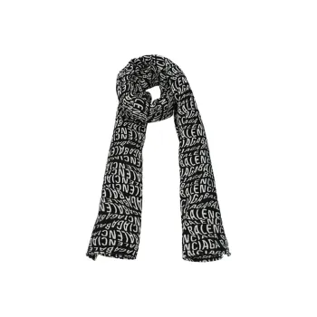 Balenciaga Knit Scarves Unisex Black, White