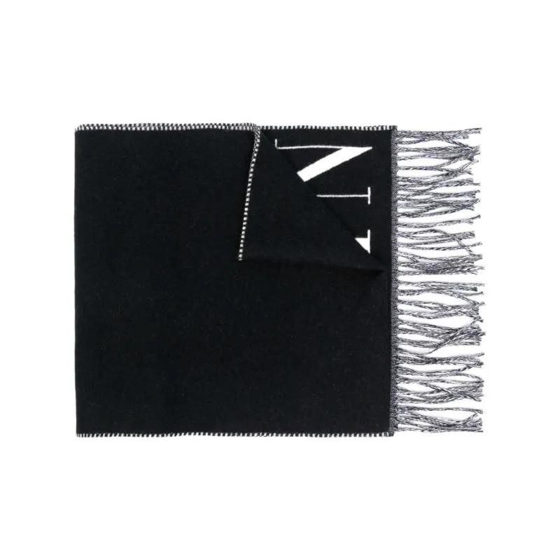 Valentino Knit Scarves Unisex Black-0