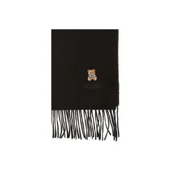 MOSCHINO Knit Scarves Unisex Black