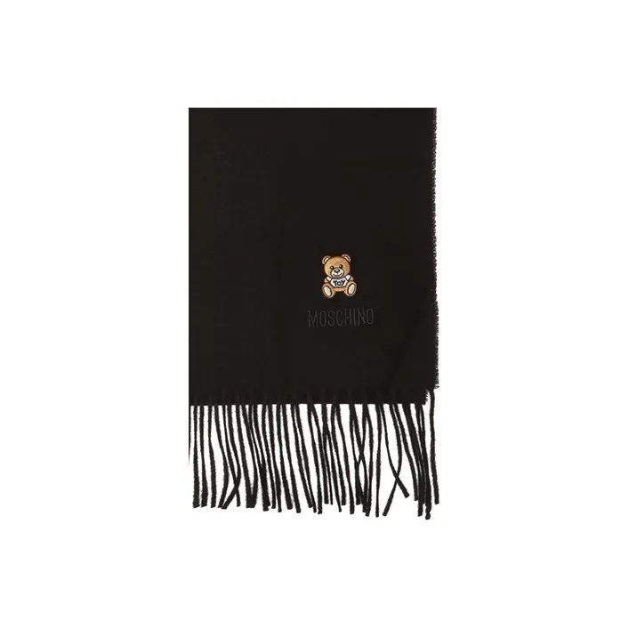 MOSCHINO Knit Scarves Unisex Black-0