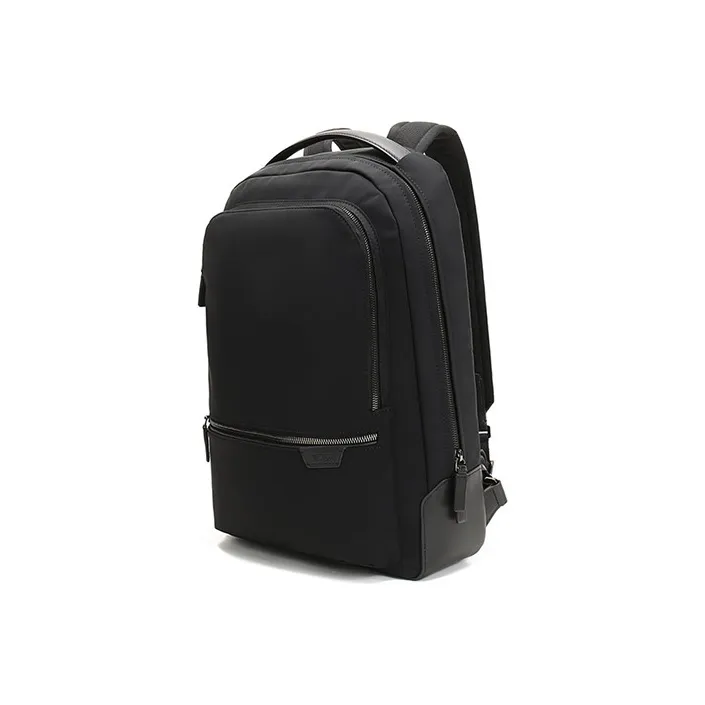 TUMI Harrison Fabric With Leather Backpack Men's Black-1