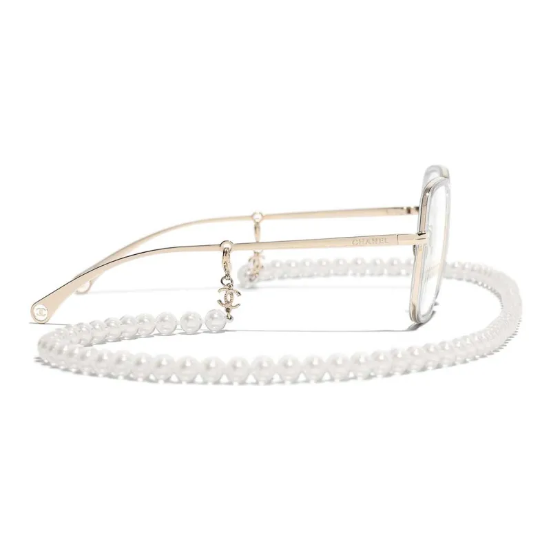 CHANEL Eyeglass Frames Women's Gold-2