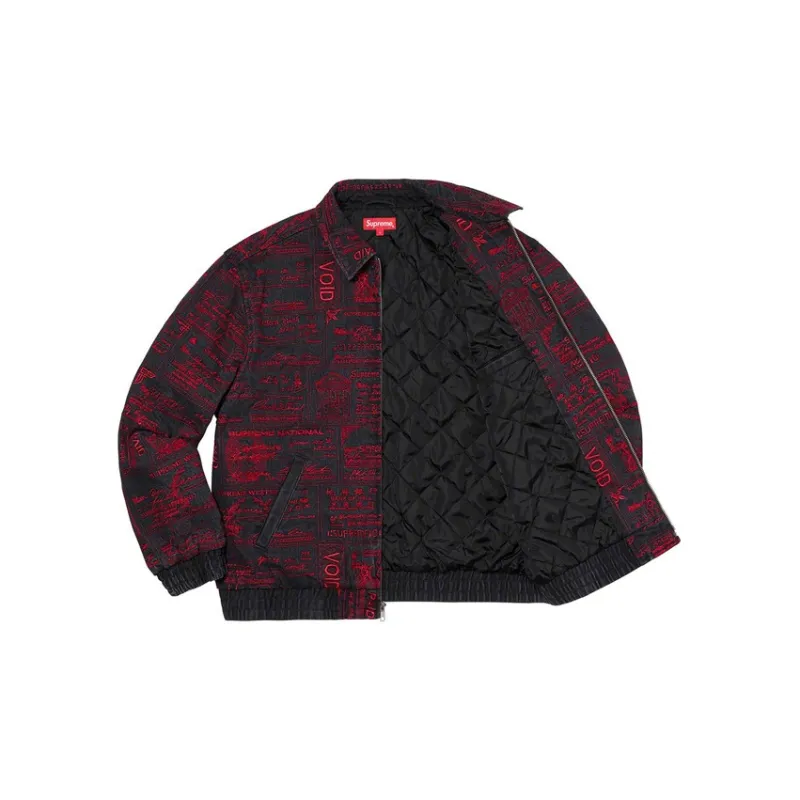 Supreme Checks Embroidered Denim Jacket-2