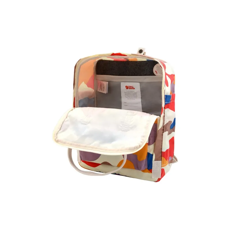 Fjallraven Kanken Polyester With Cotton Backpack Unisex Light Multicolor-4