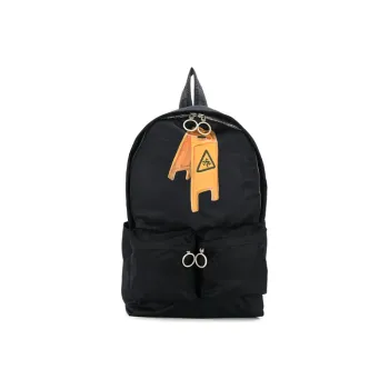 OFF-WHITE Polyamide Backpack Unisex Black