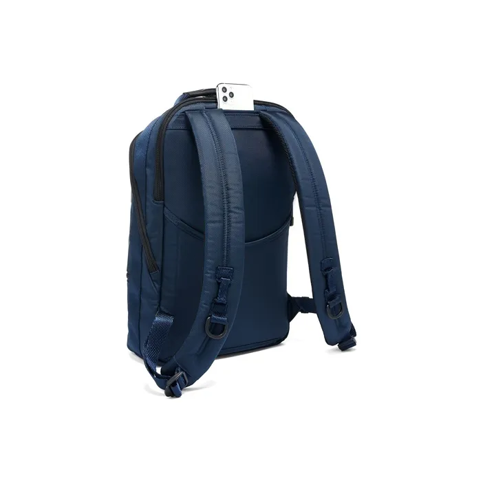 TUMI Alpha Bravo Elastic Nylon Backpack Unisex Blue-3