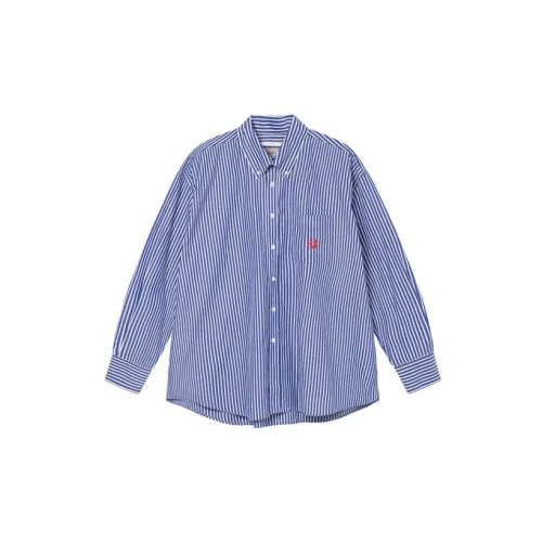 Our Legacy X Stussy Shirts Men Blue