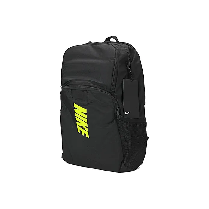 Nike Polyamide Backpack Regular Unisex Black/Neon Green-2