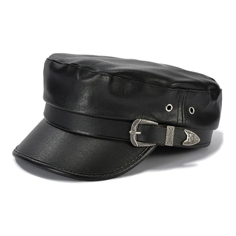 FREE RABBITⅡ PU Leather Berets Unisex-0