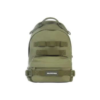 Balenciaga Army Nylon Backpack Men's Army Green
