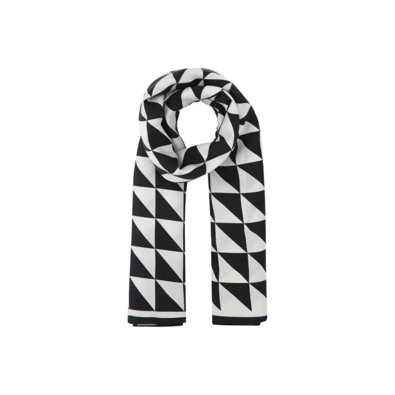 PRADA Triangle logo Silk Scarf-0