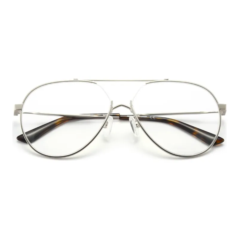 McQ Alexander McQueen Eyeglass Frames Unisex Silver-1