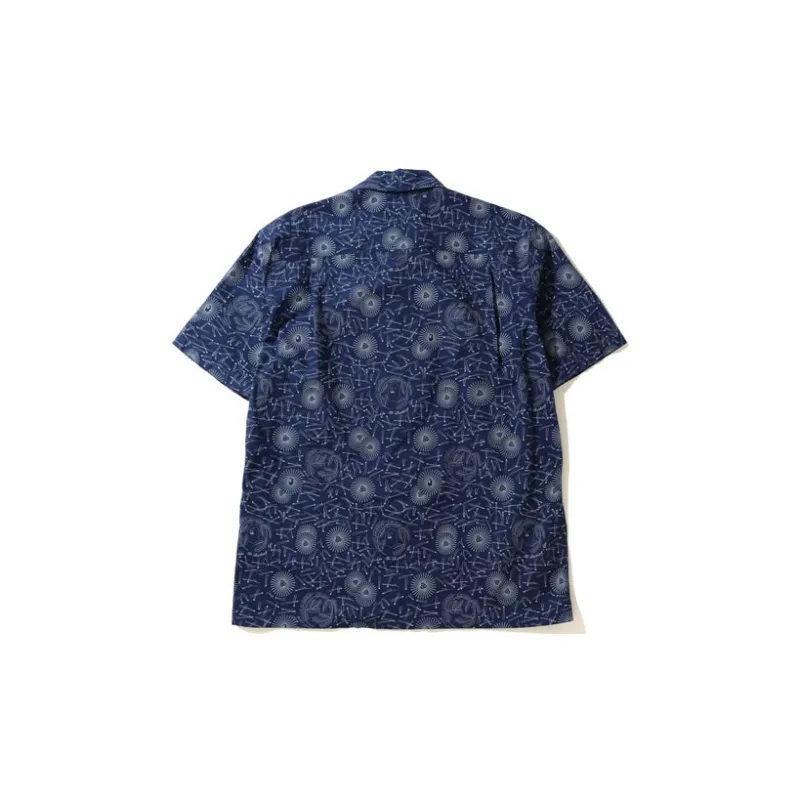 A BATHING APE Shirts Unisex Dark Blue-1