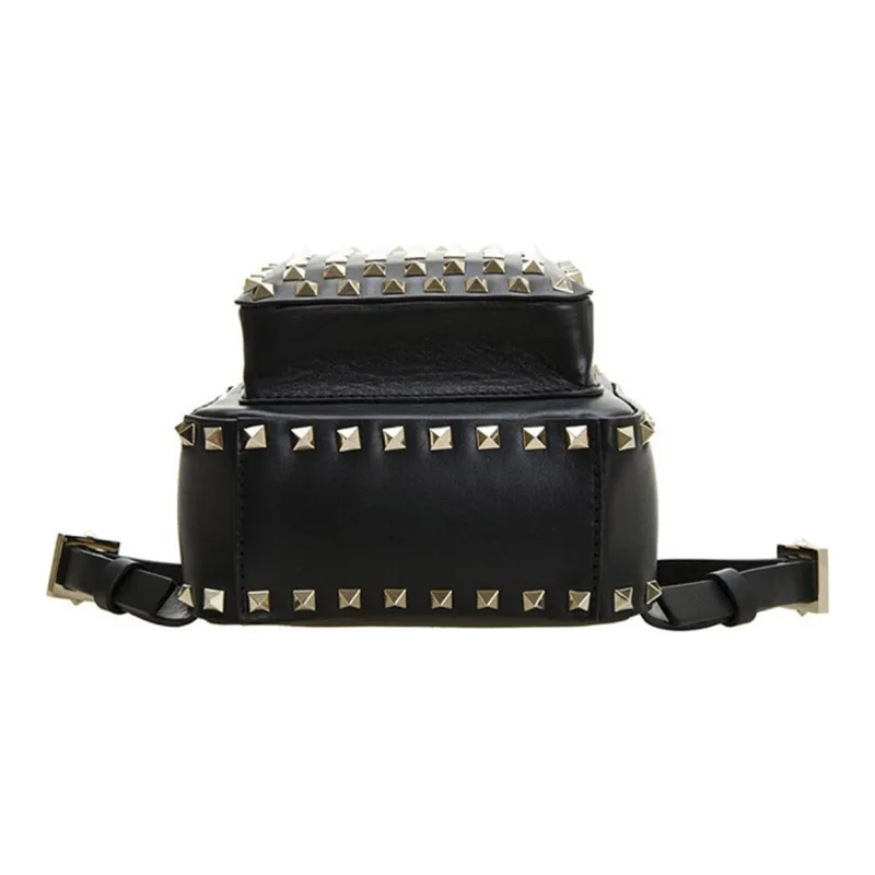 Valentino Cow Leather Backpack Women's Black-3