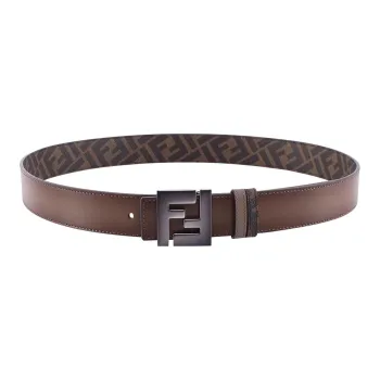 FENDI Logo Plaque Reversible Belt
