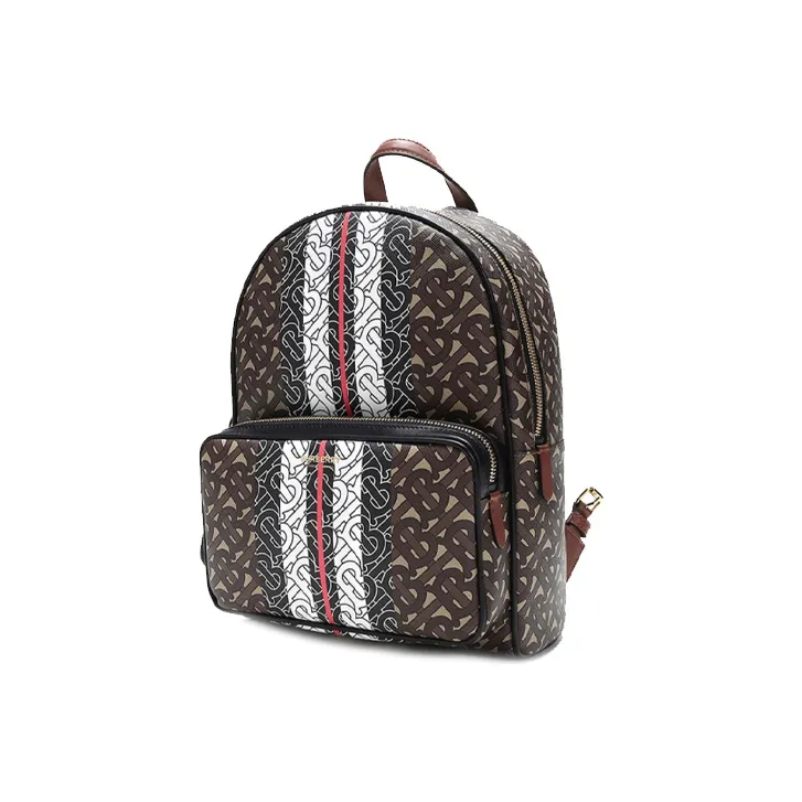 Burberry Eco-Friendly Canvas Backpack Unisex Saddle Brown-1