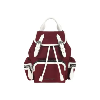 Burberry Nylon Backpack Women's Burgundy