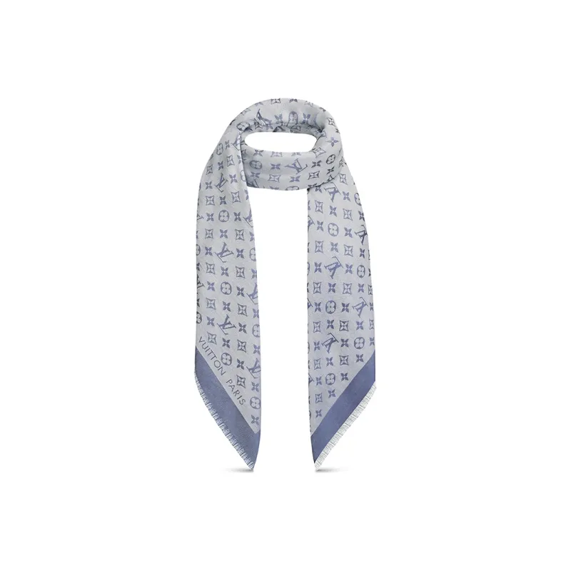 LOUIS VUITTON M76338 Monogram Denim Shawl-1