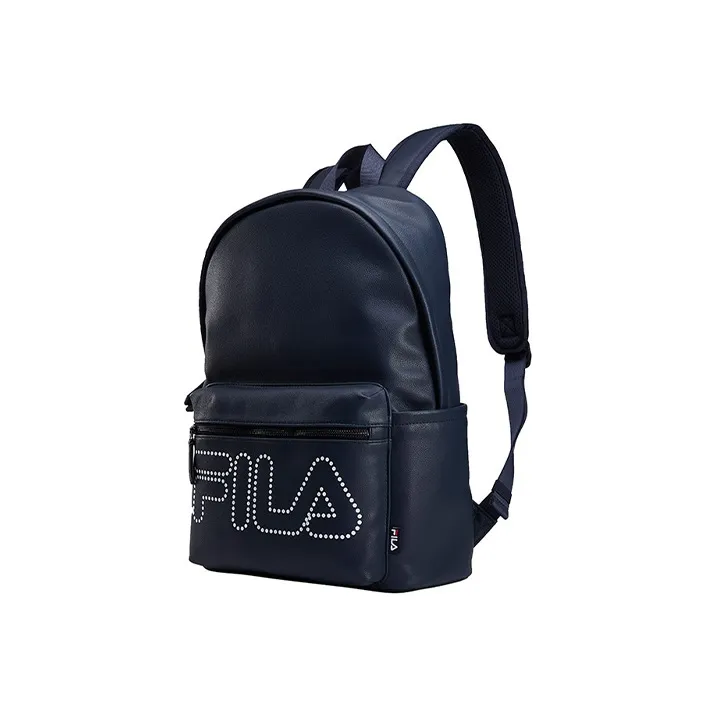 FILA PU Textile Synthetic Leather Polyurethane Backpack Unisex Legend Blue-1