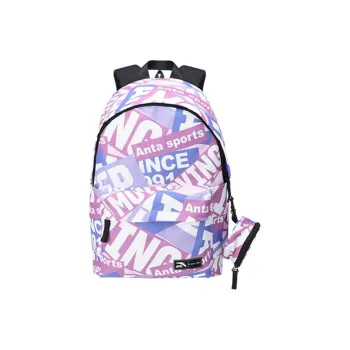 Anta PU Backpack Regular Unisex Apricot Pink/Champagne Purple