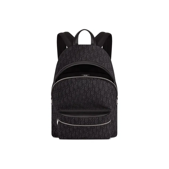 DIOR Fabric Backpack Regular Men's Black-6