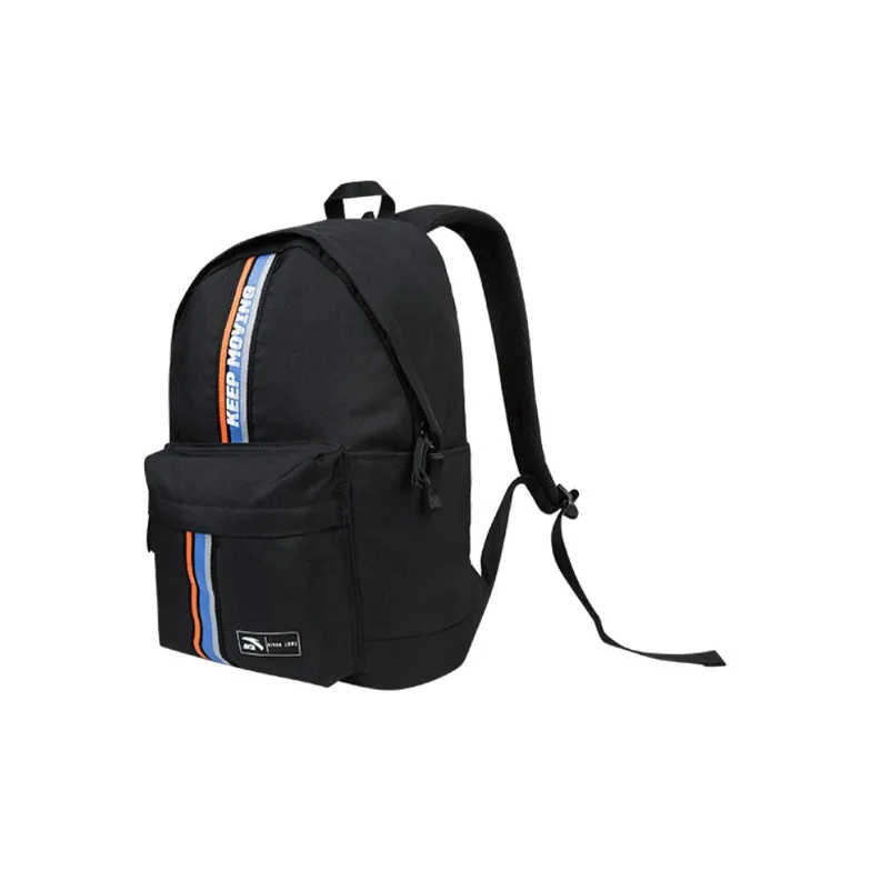 Anta PU Laptop Bag Backpack Regular Unisex Black Blue-1