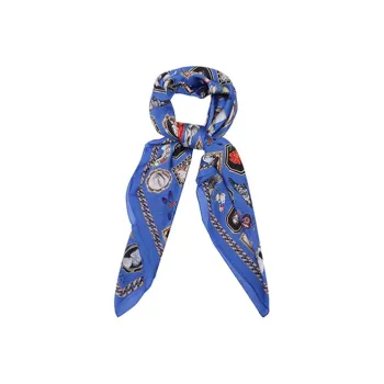 Alexander McQueen Silk Scarves Women's Blue Multicolor
