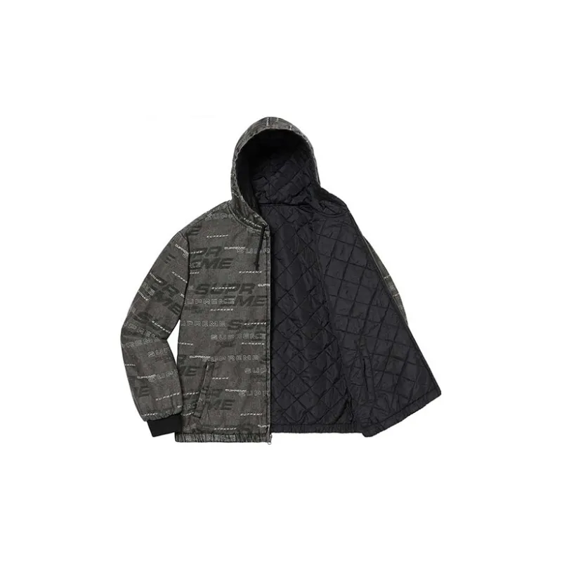 Supreme Reversible Dimensions Logo Denim Work Jacket-3