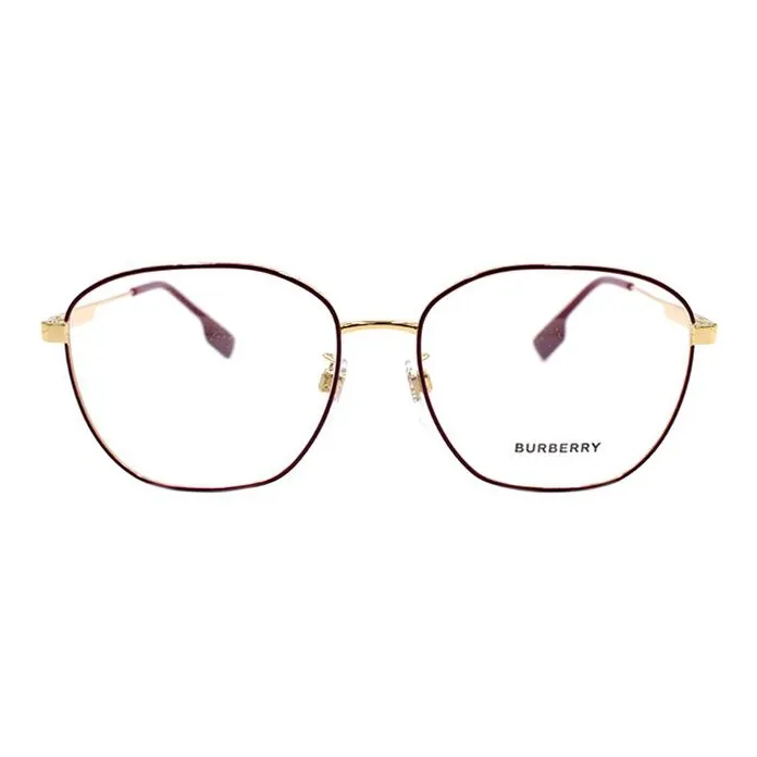 Burberry Eyeglass Frames Men Red Gold-1