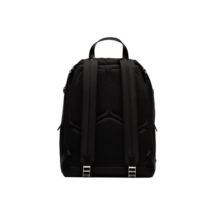 PRADA Fabric Backpack Regular Unisex Black-4