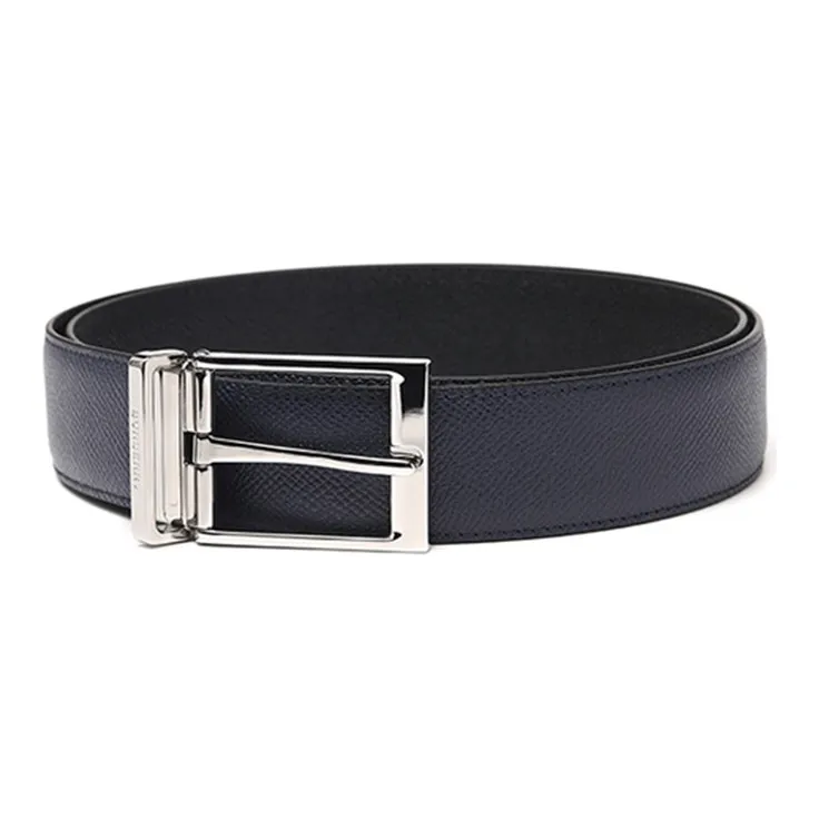 Burberry Leather Belts Men Blue-2