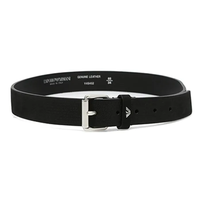 EMPORIO ARMANI Leather Belts Men Black-2