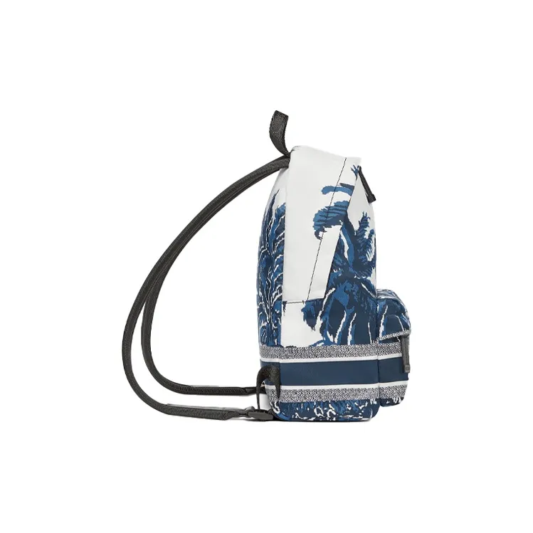 DIOR DiorTravel Technical Fabric Backpack Women's White Blue-2