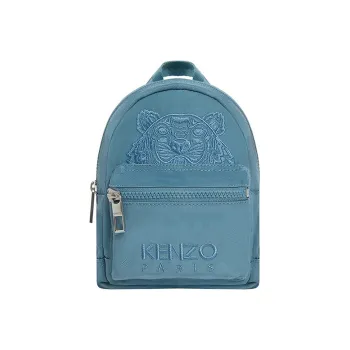 KENZO Polyester Backpack Mini Unisex Denim Blue