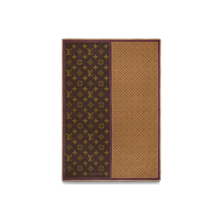 LOUIS VUITTON Knit Scarves Women's Dark Brown-2