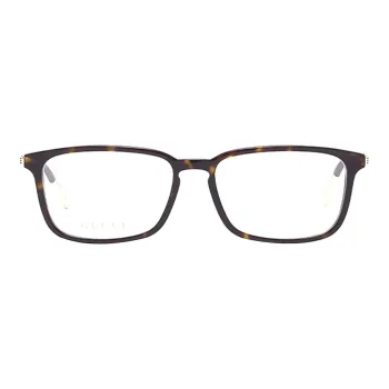 GUCCI Tortoiseshell Rectangle frame Glasses