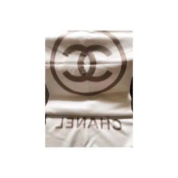 CHANEL Knit Scarves Unisex Brown